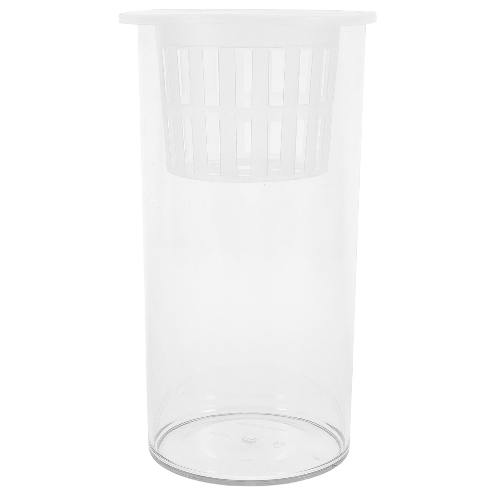Aquarium Fish Goldfish - Plastic Transparent Cylindrical Desktop Fish Tank