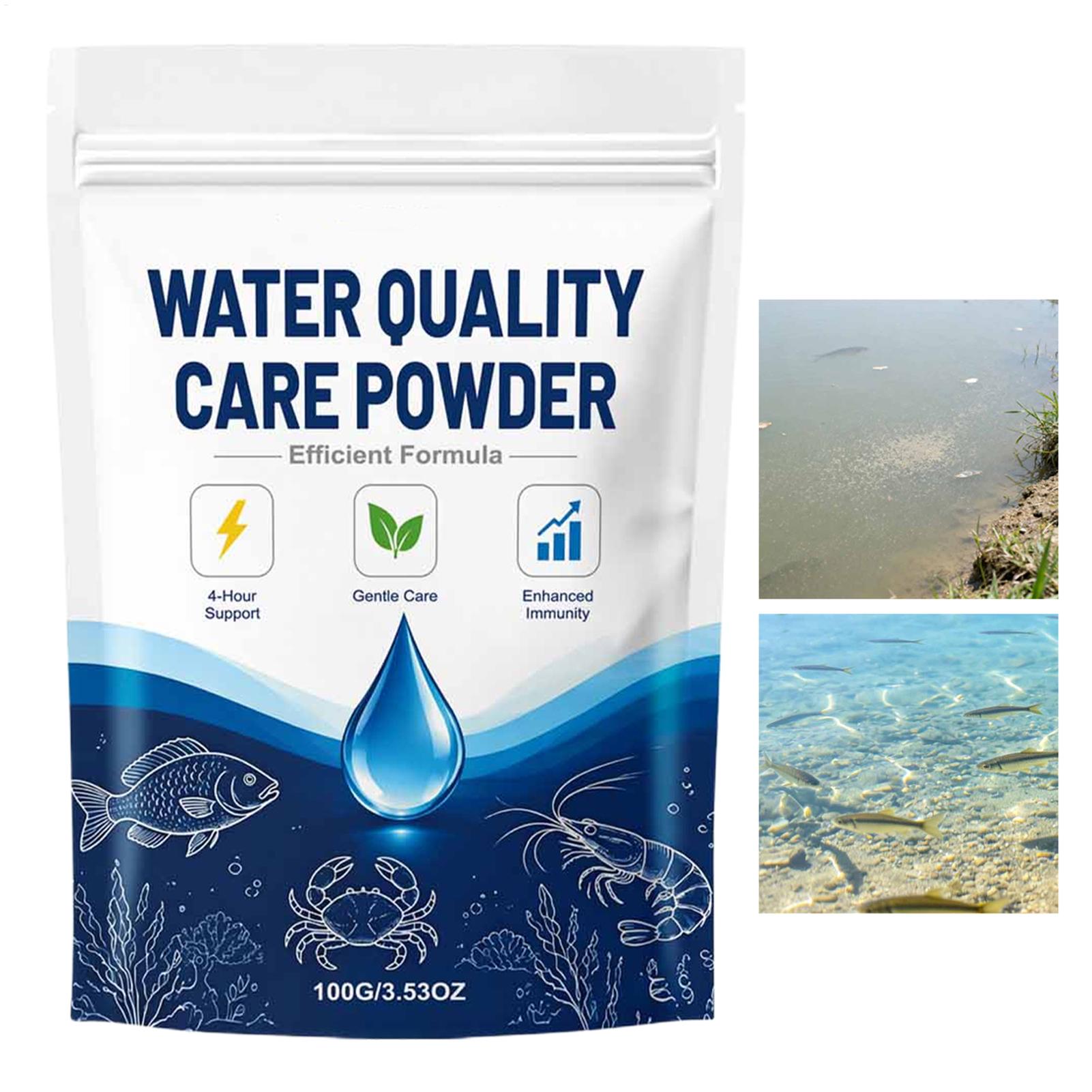 Cleaner Fish Aquarium - 100g Aquarium Water Clarifier Powder For