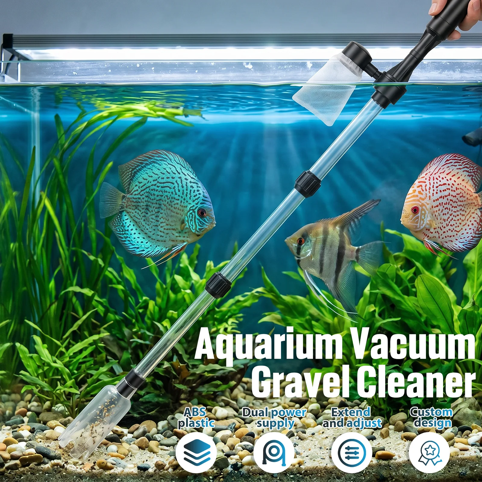 Aquarium Vacuum Gravel Cleaner - огляд і ціна Cleaner Fish Aquarium