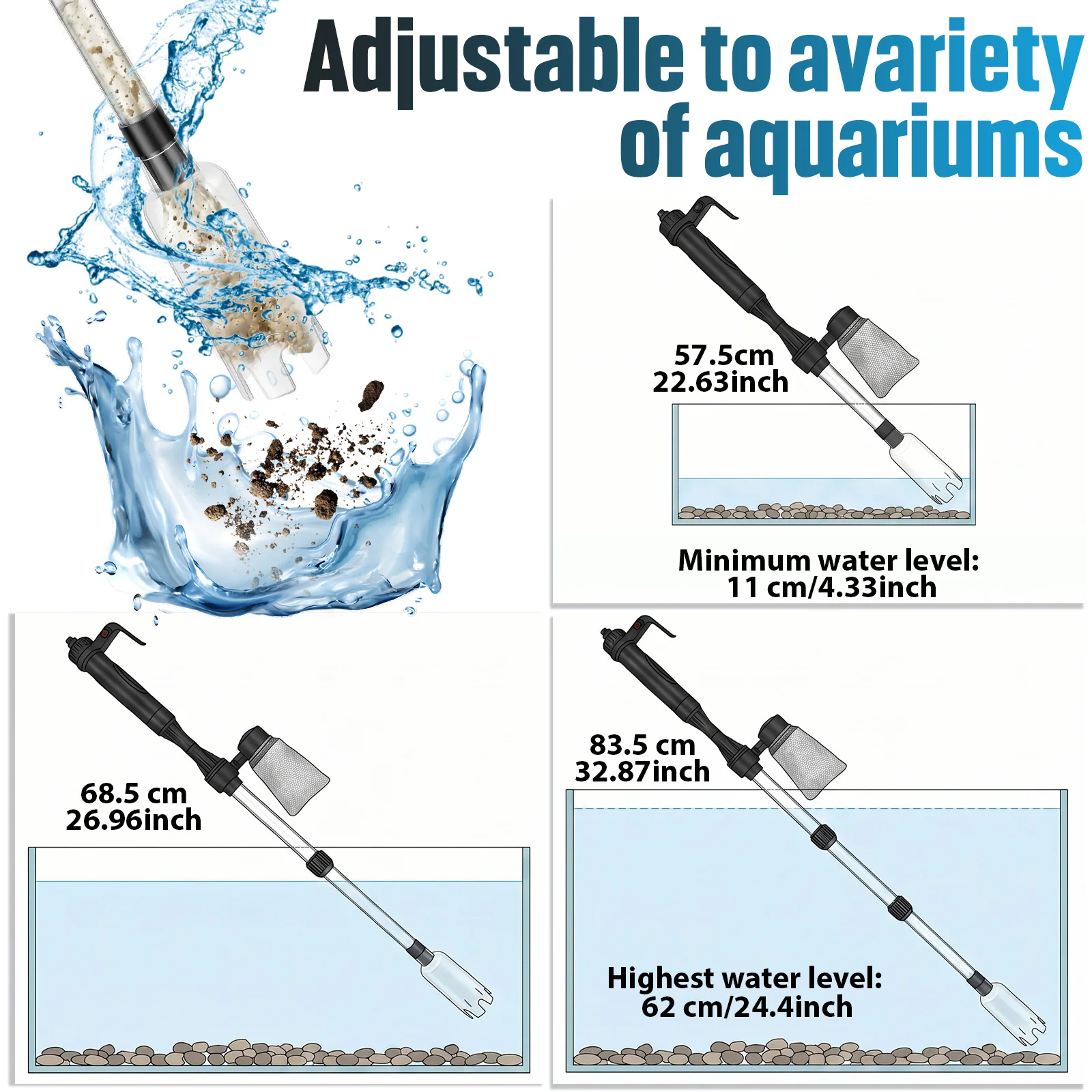 Aquarium Vacuum Gravel Cleaner - огляд і ціна Cleaner Fish Aquarium