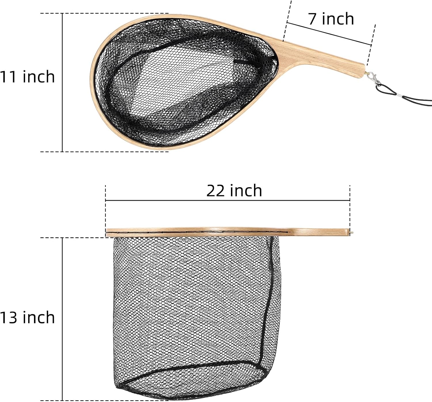 Wooden Fishing Nets with Handl - огляд і ціна Fish Net Handle