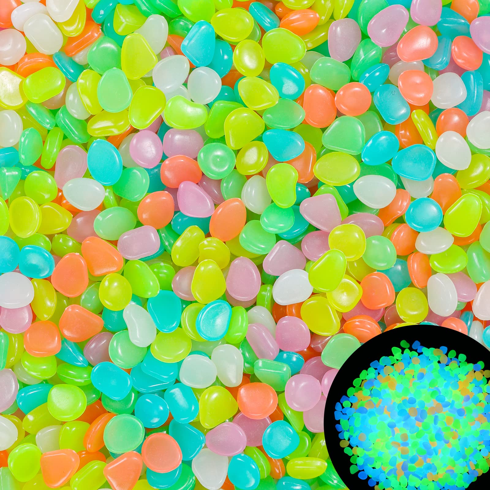 100Pcs Glow in the Dark Garden - огляд і ціна Aquarium Fish Bowl